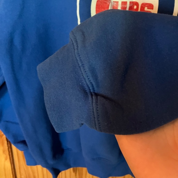 Vintage Stitches Cubs Blue Sweatshirt - Picture 6 of 7